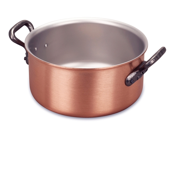 Fabrication Francaise Copper 3 Qt Dutch Oven w/ tin lining, Made in France