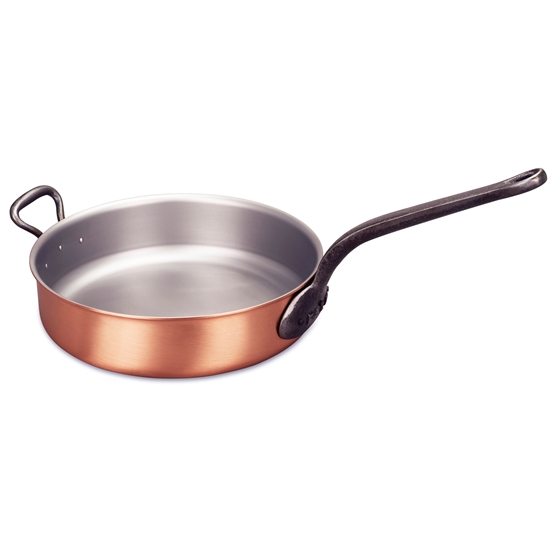 28-centimeter frying pan made of copper and stainless steel from