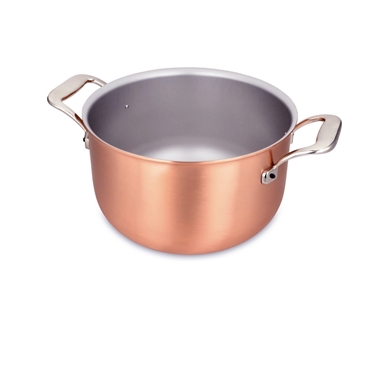 Poêle à frire 24cm en cuivre - Falk Culinair - Coutellerie du Douaire