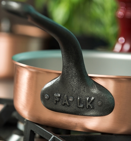 Poêle à frire 24cm en cuivre - Falk Culinair - Coutellerie du Douaire